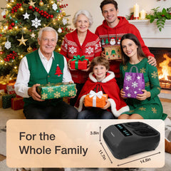 Veicomtech Foot Massager remote control enables hands-free relaxation at home.