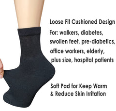 VEIGIKE wide-foot socks designed for sensitive feet and edema comfort.