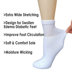 VEIGIKE quarter-ankle length socks provide comfortable ankle coverage.