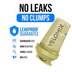 VELOMIX 20oz protein shaker cups provide quick, smooth mixes