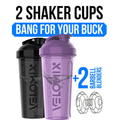 VELOMIX 2x wire whisk for lump-free shakes and fast blending