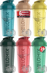 Velomix 28 oz shaker with leak-proof cap for on-the-go protein shakes.