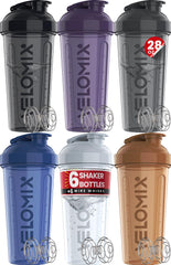 VELOMIX 6-pack 28 oz protein shaker leakproof bottle for mess-free workouts.