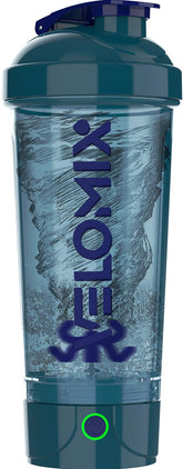 Velomix electric protein shaker 24oz delivers smooth shakes on the go.