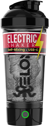 VELOMIX Electric Protein Shaker 24oz ready to blend a smooth shake anywhere
