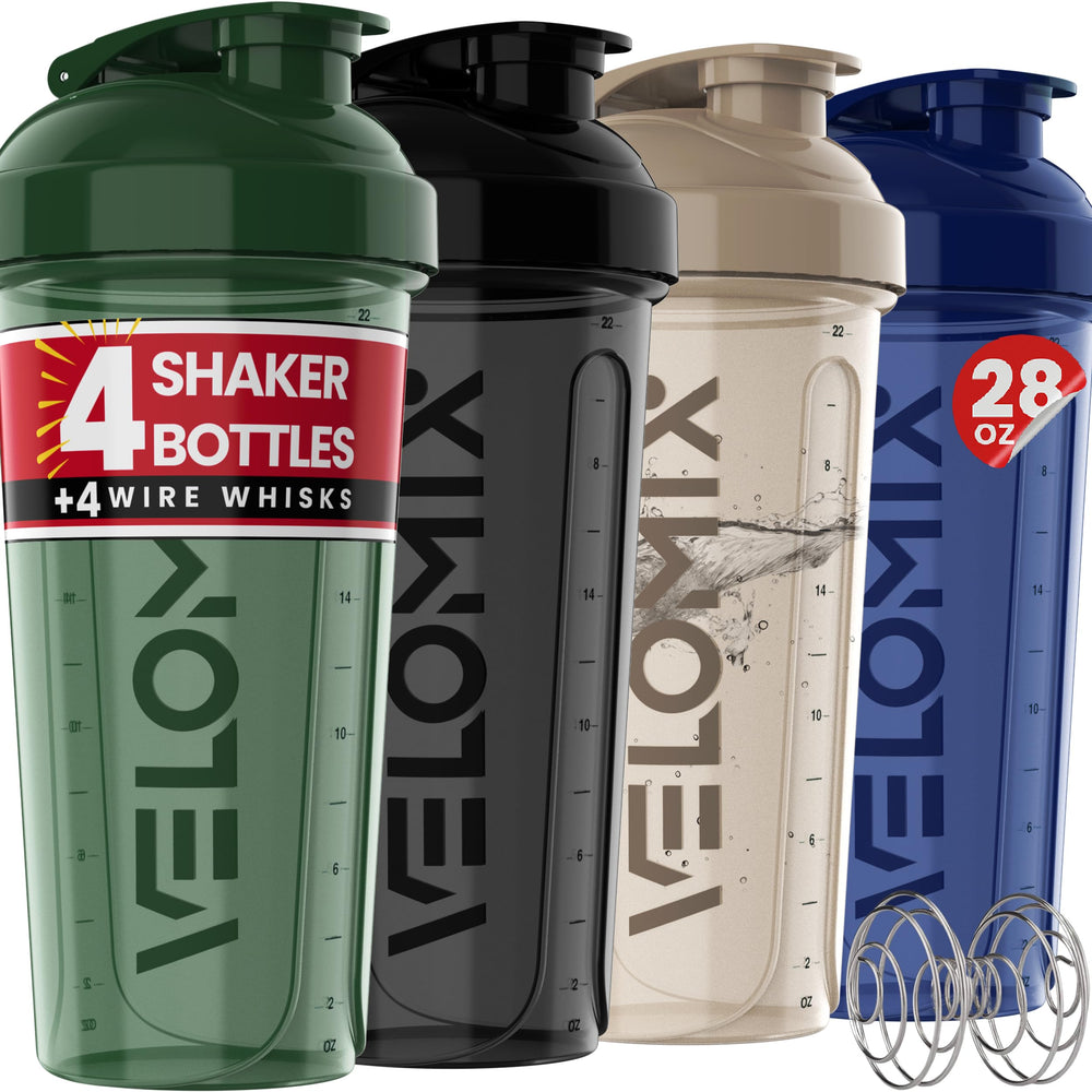 Velomix Forest Edge 28oz shaker cup for smooth protein shakes on the go