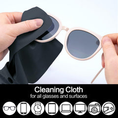 Vemiss reusable microfiber cloth stored in protective pouch for travel.