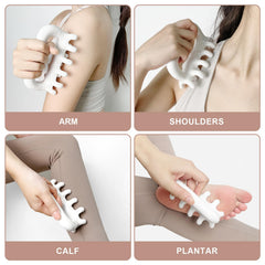 Vemoky multipurpose tool used on neck and back for muscle relief