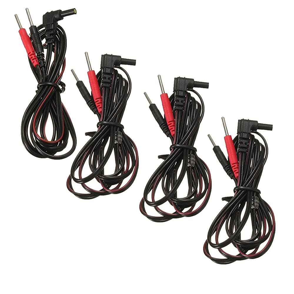 VeniCare cables de 4 unidades para unidad de estimulación eléctrica transcutánea: conexión segura.