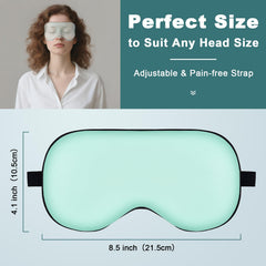 VENMATE silk sleep mask close-up texture showing breathable, skin-friendly fabric.