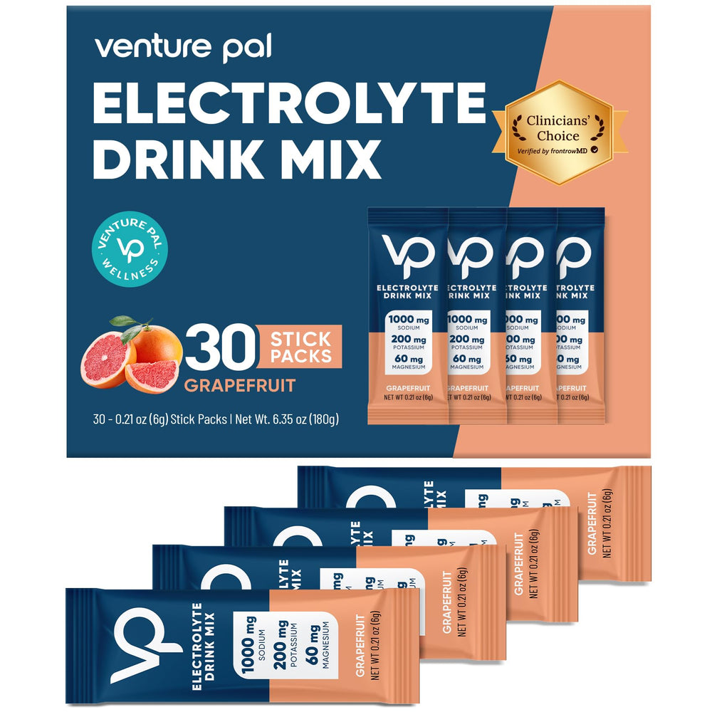 Venture Pal high-sodium electrolyte packet for on-the-go hydration