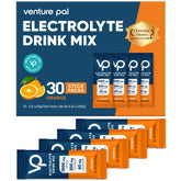 Venture Pal high-sodium electrolyte packet label ready for zero-calorie hydration.