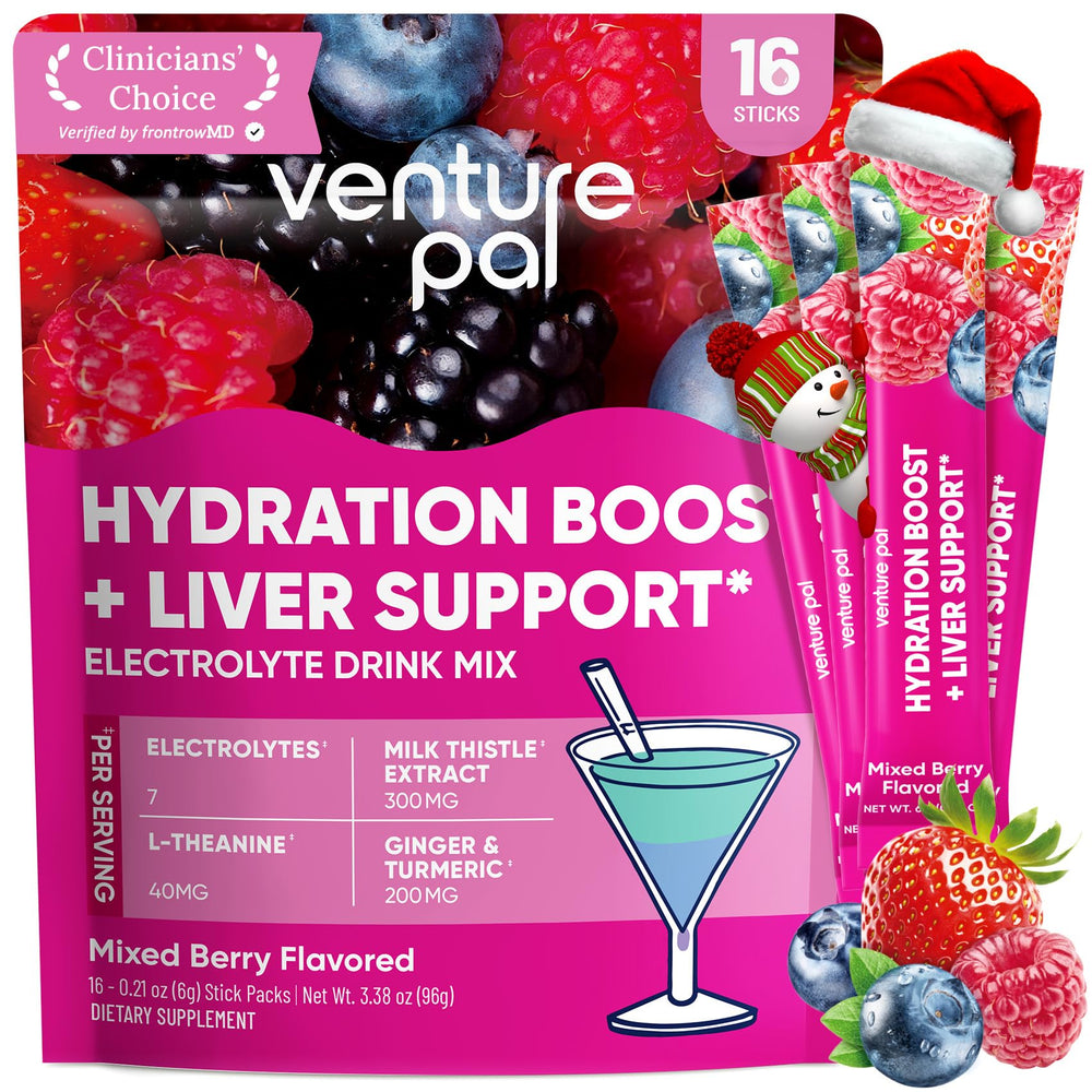 Venture Pal Hydration Packets packaging for on-the-go hydration and convenience