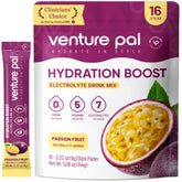 Venture Pal sugar-free electrolyte packets front view for clean daily hydration