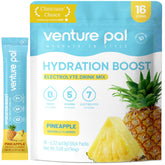 Venture Pal sugar-free electrolyte powder packet label aiding clean daily hydration.