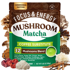 Venture Pal Mushroom Matcha Powder tin shown for steady focus.