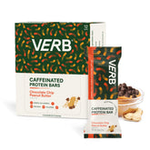 Verb Energy Bar chocolate chip peanut butter closeup, highlighting steady energy.