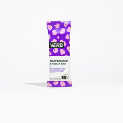 Verb Energy Bar with green tea caffeine source emphasizes smooth, focused energy.