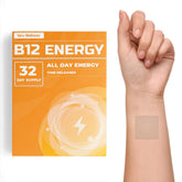Veru Wellness B12 Energy Patch packaging showing a 32-day supply for steady energy.