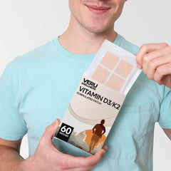 Close-up of latex-free adhesive on Veru Wellness patch.
