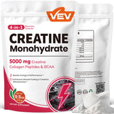 VEV Creatine for women powder, unflavored, 30 servings, easy to mix for workouts
