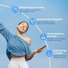 VEV Magnesium Complex label highlights ten magnesium forms for balanced absorption.
