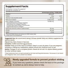 Pouring VEV collagen powder into a cup for a flavor-free mix