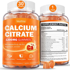 Veyttisy Calcium 1200mg bottle promotes convenient daily calcium support.