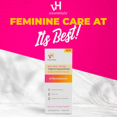 vh essentials reusable applicator enables comfortable, clean insertion for daily feminine care.