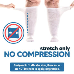 Viasox EasyStretch diabetic crew sock triple padding cushions every step.