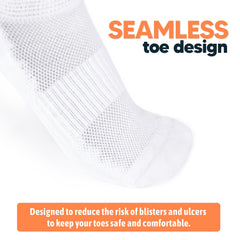 Viasox EasyStretch triple-padded sole close-up illustrating cushioning.