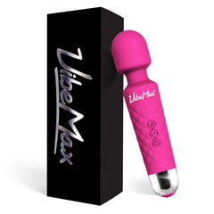 VibeMax rechargeable massager front view shows compact design ideal for on-the-go relief.