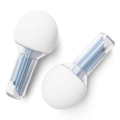 VIBES High-Fidelity Ear Plugs with a transparent shell for discreet protection at events.