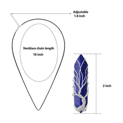 VIBILIA tree of life wire-wrapped design elevates everyday outfits with symbolic growth.