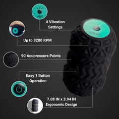 Vibit portable rechargeable massager fits desk and gym sessions.