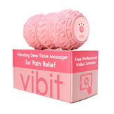 Vibit vibrating massage roller targeting plantar fasciitis for foot relief