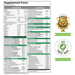 Vibrant Health Green Vibrance smoothie-glass presents a healthy green refreshment