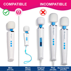 Detachable 6ft cord for Vibratex Magic Wand Mini enabling flexible setup.