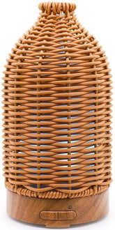 Victoria Aroma rattan diffuser base with natural weave for warm home ambience.