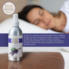 Victoria's Lavender bedroom ambiance scent creates calm nights