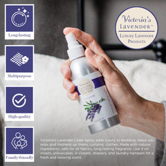 Victoria's Lavender pillow spray mist improving bedtime comfort