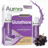 Vida Lifescience Aurora glutathione bottle highlighting liposomal delivery for enhanced absorption