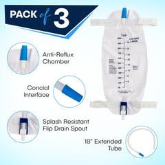 Soft cloth straps on ViDava leg bag minimize skin irritation