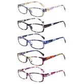 VIDEBLA 5-pack reading glasses with blue-light filtering for comfortable screen use