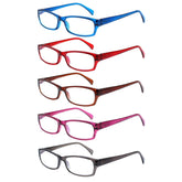VIDEBLA five-pack computer reading glasses with anti-blue-light lenses for comfortable screen time