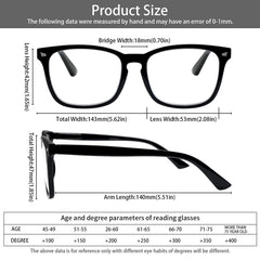 VIDEBLA spring hinge readers fit many faces for daily wear