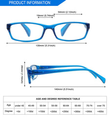 VIDEBLA spring hinge glasses, lightweight and flexible for all-day wear