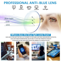 VIDEBLA lightweight TR90 frames with adjustable nose pads for all-day wear