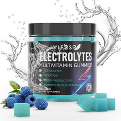 VIFSSG Electrolytes Gummies blue raspberry pack for on-the-go hydration during workouts.