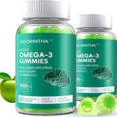 Vigorintha Omega-3 Gummies pack front highlight plant-based formula